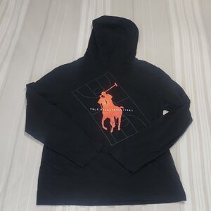 Polo by Ralph Lauren Boy's Black and Orange Shirt